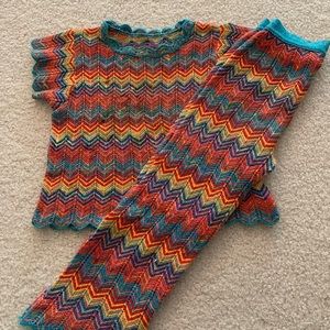 Missoni kids-chevron knit set/Made in Italy (104)